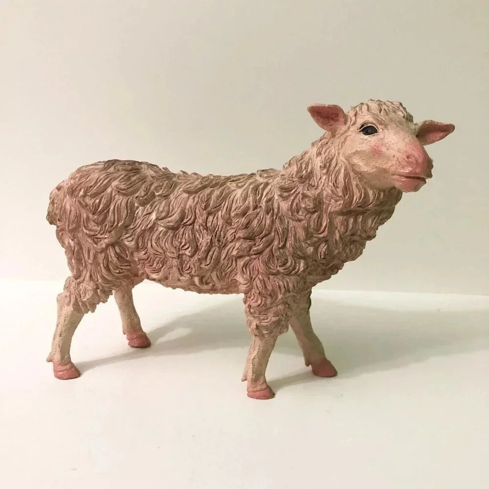 Vintage Fast Champ Soft Rubber Sheep Figure 10  Inch Long Squeeze Toy